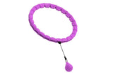 Darrahopens Sports & Fitness > Exercise, Gym & Fitness > Gymnastics 32 Section Weighted Hula Hoop with Massage Rollers - Purple