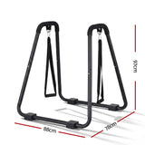 Darrahopens Sports & Fitness > Exercise, Gym & Fitness > Gymnastics Everfit Dip Station Parallel Bars Heavy Duty Home Gym Stand Calisthenics Black