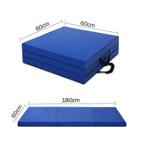 Darrahopens Sports & Fitness > Exercise, Gym & Fitness > Gymnastics Folding Exercise Floor Mat Dance Yoga Gymnastics Training Home Judo Pilates Gym - Blue