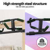Darrahopens Sports & Fitness > Exercise, Gym & Fitness > Gymnastics Multi-Grip Pull Up Bar Doorway Chin Up Horizontal Bar Home Gym Workout 101cm Length