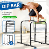 Darrahopens Sports & Fitness > Exercise, Gym & Fitness > Gymnastics Set of 2 Functional Fitness Dip Stands Station Height Adjustable Dip Bars Portable Parallettes Calisthenics Equipment Safety for Home Gym Strength Training
