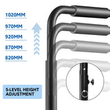 Darrahopens Sports & Fitness > Exercise, Gym & Fitness > Gymnastics Set of 2 Functional Fitness Dip Stands Station Height Adjustable Dip Bars Portable Parallettes Calisthenics Equipment Safety for Home Gym Strength Training