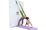 Stretching Exercise Belt Ballet Band Leg with Door Anchor Flexibility Trainer for Dance Aerial Yoga Ballet -Green