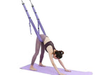 Darrahopens Sports & Fitness > Exercise, Gym & Fitness > Gymnastics Stretching Exercise Belt Ballet Band Leg with Door Anchor Flexibility Trainer for Dance Aerial Yoga Ballet -Purple