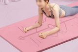 TPE Yoga Mat Exercise Fitness Sport Non Slip Workout Mat with Body Alignment Lines