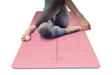 Darrahopens Sports & Fitness > Exercise, Gym & Fitness > Gymnastics TPE Yoga Mat Exercise Fitness Sport Non Slip Workout Mat with Body Alignment Lines