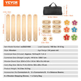 Darrahopens Sports & Fitness > Exercise, Gym & Fitness > Gymnastics VEVOR Kids Balance Beam Stepping Stones Gymnastics Children Balance Board 6 PCS