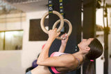 Darrahopens Sports & Fitness > Exercise, Gym & Fitness > Gymnastics Wooden Gymnastic Rings Set Adjustable Fitness Rings for Home Workouts