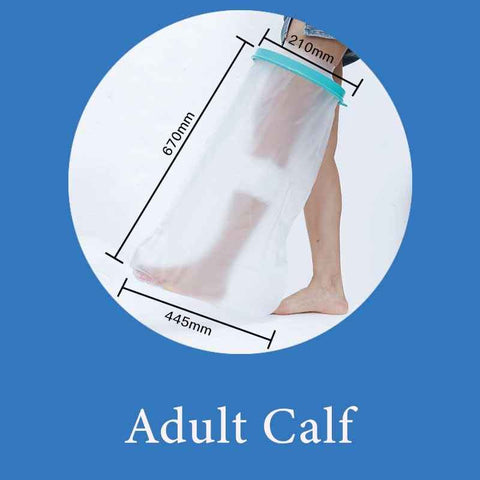 Darrahopens Sports & Fitness > Exercise, Gym & Fitness > Medical Tape & Bandages Adult Calf Waterproof Cast Cover Shower Bandage Protector Broken Lower Leg Calf Wound Bath Sleeve In Australia - Darrahopens