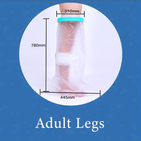 Darrahopens Sports & Fitness > Exercise, Gym & Fitness > Medical Tape & Bandages Adult Full Leg Waterproof Cast Cover Shower Bandage Protector Broken Knee Lower Leg Wound Bath Sleeve In Australia - Darrahopens
