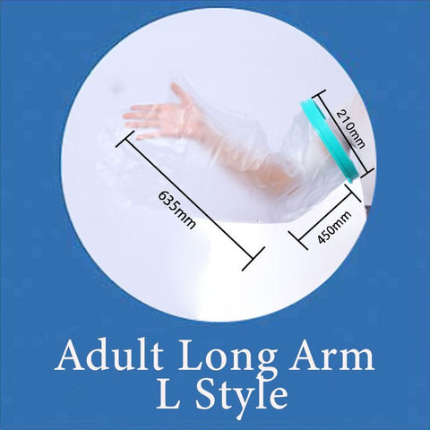 Darrahopens Sports & Fitness > Exercise, Gym & Fitness > Medical Tape & Bandages Adult L Shaped Long Arm Waterproof Cast Cover Shower Bandage Protector Full Broken Arm Elbow Wound Bath Sleeve In Australia - Darrahopens