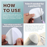 Darrahopens Sports & Fitness > Exercise, Gym & Fitness > Medical Tape & Bandages Felt sole - 5 pairs of felt tongue pads - Soft, adhesive tongue pads - Non-slip tongue pads - Tongue pads - Large - White