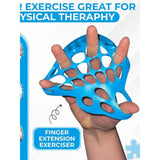 Darrahopens Sports & Fitness > Exercise, Gym & Fitness > Medical Tape & Bandages Hand Finger Stretcher Trainer Grip Strength Rehabilitation Finger Extension Exerciser,Men's – Blue In Australia - Darrahopens