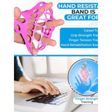 Darrahopens Sports & Fitness > Exercise, Gym & Fitness > Medical Tape & Bandages Hand Finger Stretcher Trainer Grip Strength Rehabilitation Finger Extension Exerciser,Women's – Pink In Australia - Darrahopens
