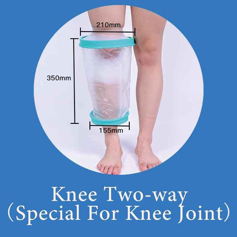 Two Way Knee Joint Waterproof Cast Cover Shower Knee Surgery Bandage Protector Knee Wound Bath Sleeve In Australia - Darrahopens