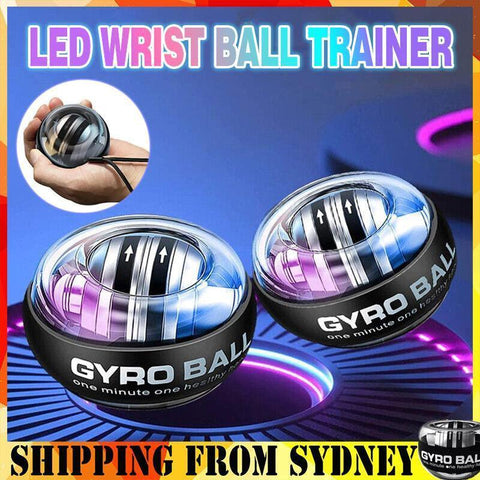 Darrahopens Sports & Fitness > Exercise, Gym & Fitness > Medicine Balls Led Wrist Ball Trainer Relax Gyroscope Ball Muscle Power Ball Gyro Arm Exerciser