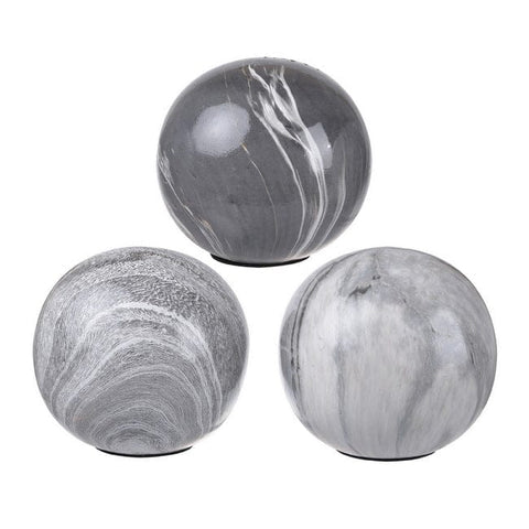 Darrahopens Sports & Fitness > Exercise, Gym & Fitness > Medicine Balls Set 3 Grey Marbleized Balls 10cm