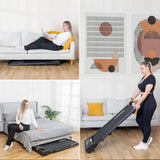 Darrahopens Sports & Fitness > Exercise, Gym & Fitness > Treadmills 2HP Walking Pad Treadmill w/ Remote, Foldable Handrail, and Tablet Holder
