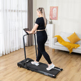 Darrahopens Sports & Fitness > Exercise, Gym & Fitness > Treadmills 2HP Walking Pad Treadmill w/ Remote, Foldable Handrail, and Tablet Holder