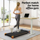 Darrahopens Sports & Fitness > Exercise, Gym & Fitness > Treadmills Everfit 2 Side Walking Pad Treadmill with Massage Function Fitness 380mm Black