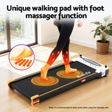 Darrahopens Sports & Fitness > Exercise, Gym & Fitness > Treadmills Everfit 2 Side Walking Pad Treadmill with Massage Function Fitness 380mm Black
