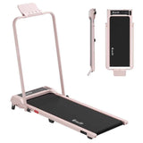Darrahopens Sports & Fitness > Exercise, Gym & Fitness > Treadmills Everfit 3 in 1 Walking Pad Treadmill 12% Incline Foldable Under Desk Treadmills for Home Gym With 40cm Wide Belt Pink In Australia - Darrahopens