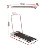Darrahopens Sports & Fitness > Exercise, Gym & Fitness > Treadmills Everfit 3 in 1 Walking Pad Treadmill 12% Incline Foldable Under Desk Treadmills for Home Gym With 40cm Wide Belt Pink In Australia - Darrahopens