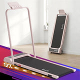 Darrahopens Sports & Fitness > Exercise, Gym & Fitness > Treadmills Everfit 3 in 1 Walking Pad Treadmill 12% Incline Foldable Under Desk Treadmills for Home Gym With 40cm Wide Belt Pink In Australia - Darrahopens
