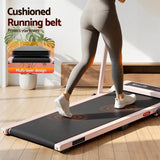 Darrahopens Sports & Fitness > Exercise, Gym & Fitness > Treadmills Everfit 3 in 1 Walking Pad Treadmill 12% Incline Foldable Under Desk Treadmills for Home Gym With 40cm Wide Belt Pink In Australia - Darrahopens