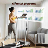 Darrahopens Sports & Fitness > Exercise, Gym & Fitness > Treadmills Everfit 3 in 1 Walking Pad Treadmill 12% Incline Foldable Under Desk Treadmills for Home Gym With 40cm Wide Belt Silver In Australia - Darrahopens