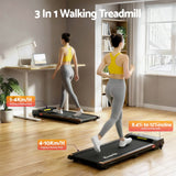 Darrahopens Sports & Fitness > Exercise, Gym & Fitness > Treadmills Everfit 3 in 1 Walking Pad Treadmill 12% Incline Under Desk Treadmills for Home Gym With 38cm Wide Belt