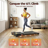 Darrahopens Sports & Fitness > Exercise, Gym & Fitness > Treadmills Everfit 3 in 1 Walking Pad Treadmill 12% Incline Under Desk Treadmills for Home Gym With 38cm Wide Belt