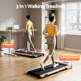 Darrahopens Sports & Fitness > Exercise, Gym & Fitness > Treadmills Everfit 3 in 1 Walking Pad Treadmill 12% Incline Under Desk Treadmills for Home Gym With 38cm Wide Belt Pink