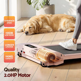 Darrahopens Sports & Fitness > Exercise, Gym & Fitness > Treadmills Everfit 3 in 1 Walking Pad Treadmill 12% Incline Under Desk Treadmills for Home Gym With 38cm Wide Belt Pink