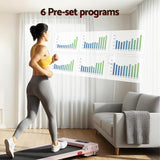 Darrahopens Sports & Fitness > Exercise, Gym & Fitness > Treadmills Everfit 3 in 1 Walking Pad Treadmill 12% Incline Under Desk Treadmills for Home Gym With 38cm Wide Belt Pink