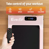 Darrahopens Sports & Fitness > Exercise, Gym & Fitness > Treadmills Everfit 3 in 1 Walking Pad Treadmill 12% Incline Under Desk Treadmills for Home Gym With 38cm Wide Belt Pink