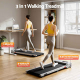 Darrahopens Sports & Fitness > Exercise, Gym & Fitness > Treadmills Everfit 3 in 1 Walking Pad Treadmill 12% Incline Under Desk Treadmills for Home Gym With 38cm Wide Belt Silver