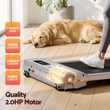 Darrahopens Sports & Fitness > Exercise, Gym & Fitness > Treadmills Everfit 3 in 1 Walking Pad Treadmill 12% Incline Under Desk Treadmills for Home Gym With 38cm Wide Belt Silver