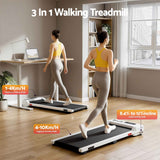 Darrahopens Sports & Fitness > Exercise, Gym & Fitness > Treadmills Everfit 3 in 1 Walking Pad Treadmill 12% Incline Under Desk Treadmills for Home Gym With 38cm Wide Belt White