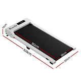 Darrahopens Sports & Fitness > Exercise, Gym & Fitness > Treadmills Everfit 3 in 1 Walking Pad Treadmill 12% Incline Under Desk Treadmills for Home Gym With 38cm Wide Belt White