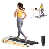Darrahopens Sports & Fitness > Exercise, Gym & Fitness > Treadmills Everfit 3 in 1 Walking Pad Treadmill 12% Incline Under Desk Treadmills for Home Gym With 38cm Wide Belt White