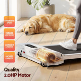 Darrahopens Sports & Fitness > Exercise, Gym & Fitness > Treadmills Everfit 3 in 1 Walking Pad Treadmill 12% Incline Under Desk Treadmills for Home Gym With 38cm Wide Belt White