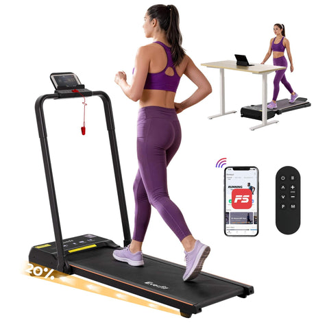 Darrahopens Sports & Fitness > Exercise, Gym & Fitness > Treadmills Everfit 3 in 1 Walking Pad Treadmill 20% Auto Incline Under Desk Foldable Treadmills for Home With 40cm Wide Belt