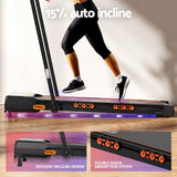 Darrahopens Sports & Fitness > Exercise, Gym & Fitness > Treadmills Everfit Treadmill Electric Walking Pad Auto Incline Foldable for Home Gym Black