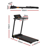 Darrahopens Sports & Fitness > Exercise, Gym & Fitness > Treadmills Everfit Treadmill Electric Walking Pad Foldable Incline for Home Office Gym Black