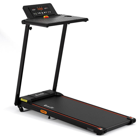 Darrahopens Sports & Fitness > Exercise, Gym & Fitness > Treadmills Everfit Treadmill Electric Walking Pad Foldable Incline for Home Office Gym Black