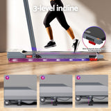Darrahopens Sports & Fitness > Exercise, Gym & Fitness > Treadmills Everfit Treadmill Electric Walking Pad Incline Under Desk 380mm Grey