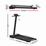 Darrahopens Sports & Fitness > Exercise, Gym & Fitness > Treadmills Everfit Walking Pad Treadmill 2 in 1 Foldable for Home Gym 40cm Wide Belt 12 Programs with App