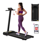 Darrahopens Sports & Fitness > Exercise, Gym & Fitness > Treadmills Everfit Walking Pad Treadmill 2 in 1 Foldable for Home Gym 40cm Wide Belt 12 Programs with App