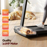 Darrahopens Sports & Fitness > Exercise, Gym & Fitness > Treadmills Everfit Walking Pad Treadmill 2 in 1 Foldable for Home Gym 40cm Wide Belt 12 Programs with App